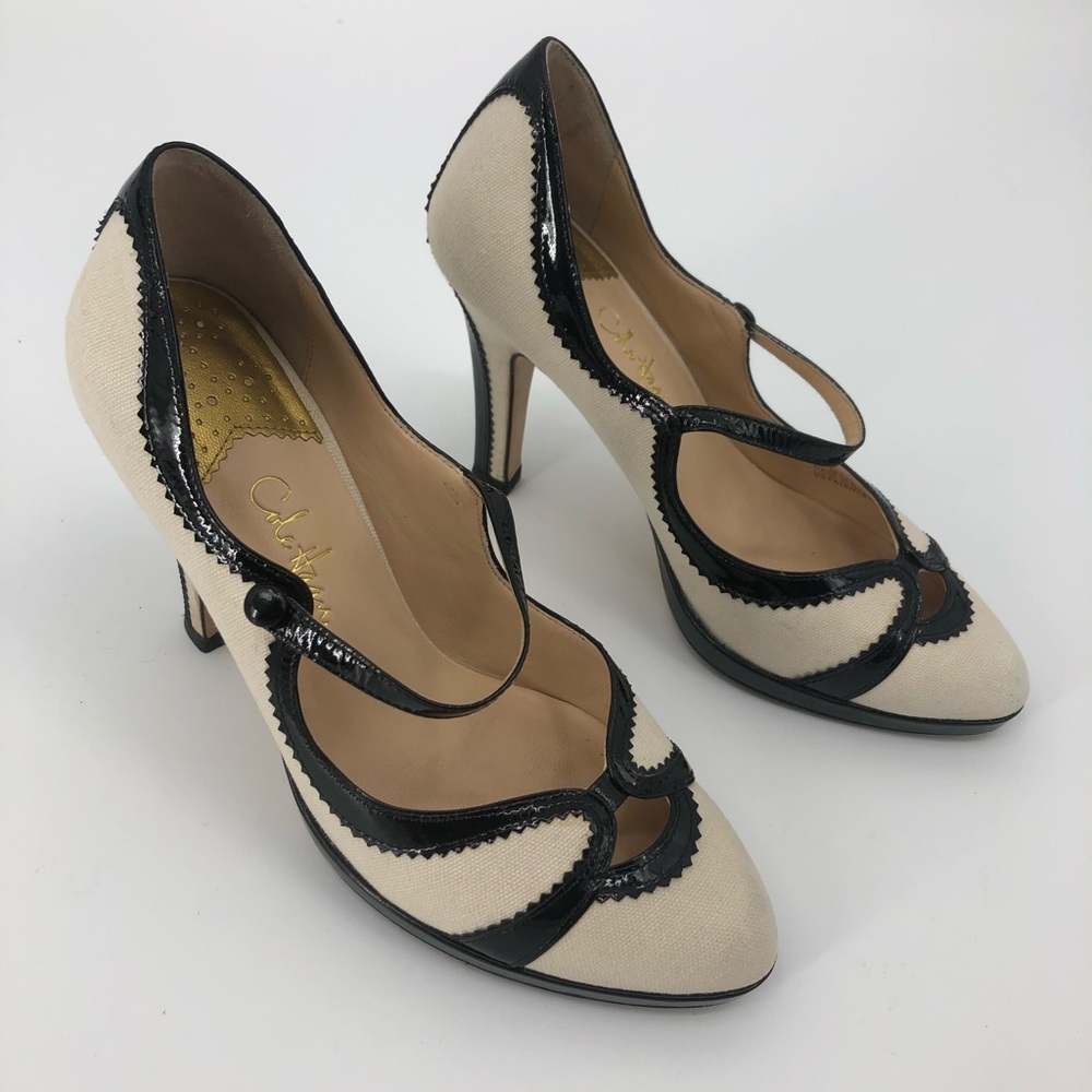 Cole Haan Nike Air Cream Leather Heels Women’s 5.5